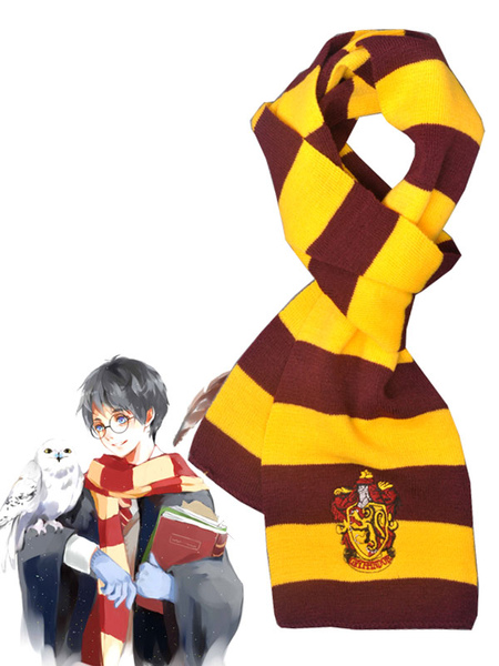 Image of Harry Potter Harry James Potter Gryffindor Scarf Fim Cosplay Accessories Halloween