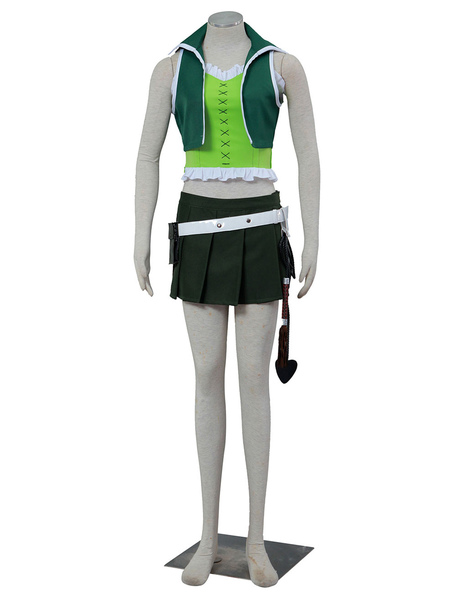 Image of Fairy Tail Lucy Halloween Cosplay Costume Green Version Halloween