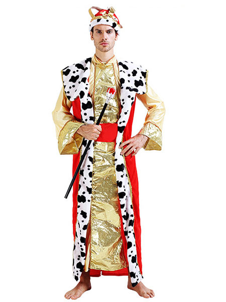 Image of Oro Abito Vestito Costume asiatico notte araba Costume Carnevale maschile