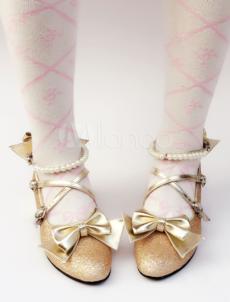 Image of Scarpe da Lolita ore rotondo tacco largo 1.5cm