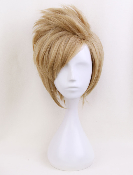 

Final Fantasy XV Prompto Argentum Cosplay Light Brown Wig Halloween