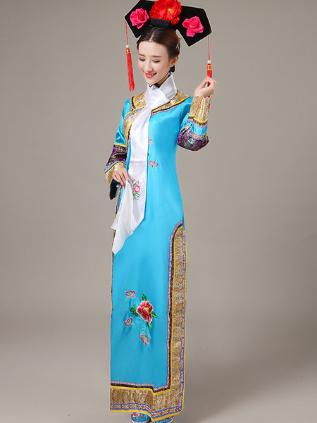 Image of Costumi Cinesi carnevale in raso abito set cina