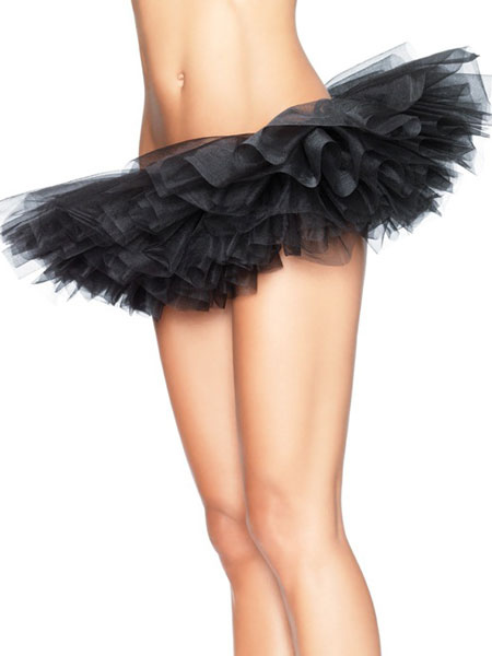 Image of Women Tutu Skirt Ballet Petticoat Dance Costume White Tulle