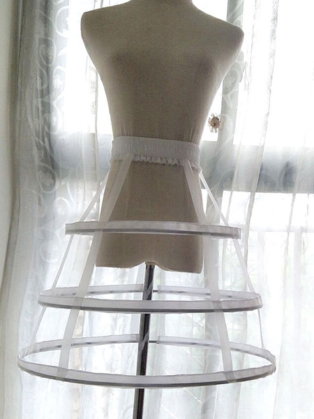 lolita jupon d'arête 2024 en fibre polyester crinoline pour l'été déguisements halloween