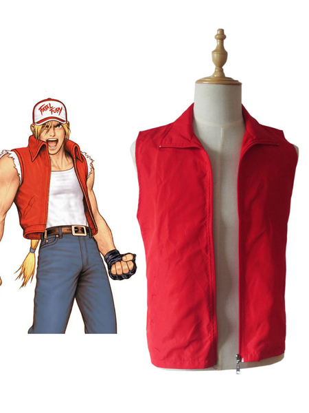Image of The King Of Fighters KOF Fatal Fury Terry Bogard Jacket Cosplay Costume Waistcoat