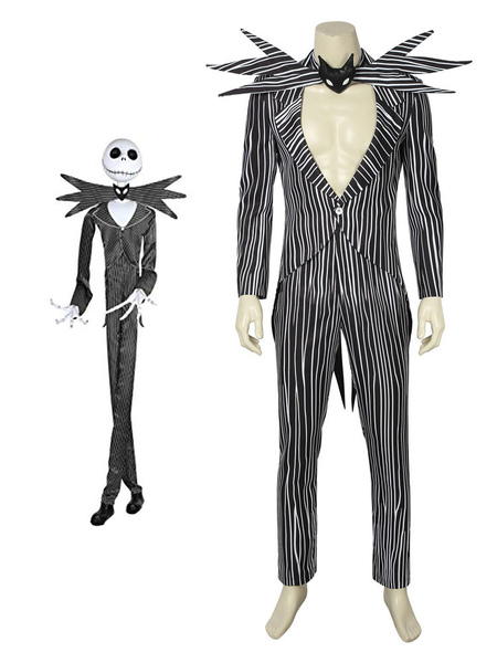 Image of The Nightmare Before Christmas Jack Skellington Halloween Cosplay Costume