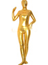 Golden Shiny Metallic Unisex Zentai Suit
