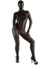 Black Shiny Metallic Zentai Suit