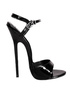 6 1 / 4 ' haut talon Black Patent Sandal Sexy Pieds Open