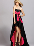 A-ligne bretelles en satin taille empire Sash robe de bal