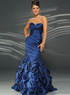 Robe de prom a forme Sir&egrave;ne taffetas sans bretelles
