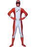 Red White Spandex Super Hero Costume