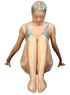 魅惑のzentai　肌色　ベルベット　全身タイツ