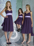 Beautiful Sweetheart Sash Chiffon Junior Bridesmaid Dress