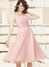 Lovely Pleated Wrapped Chiffon Prom Homecoming Dress
