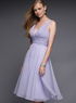 Sexy Deep V-Neck Empire Waist Pleated Chiffon Summer Prom Dress