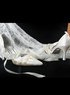 Talon d'Ivoire 3 1 / 2  '' bout pointu chaussures de mari&eacute;e en satin Strap