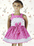 Pink Polka Dot Bow Cotton Sweet Kids Lolita Dress