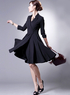 Robe Pour Femme Terylene Spandex  Noire