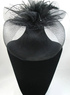 Elegant Flower Black Veil Net