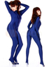 Marine Blue Lycra Spandex  Catsuit