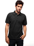 Refroidir noire 60% coton 40% polyester Col de pr&eacute;paration de lit Mens Polo