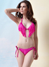 Sweet rose fonc&eacute; Nylon Womens Bikini Swimsuit
