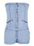 Laisser refroidir le Denim bleu l&eacute;ger et pantalon taille