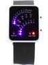 Lumi&egrave;re color&eacute;e moderne alli&eacute; sangle noir 20 * 2 cm en alliage Watch pour hommes