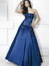 Robes de Prom longueur Taffetas bleu royal &eacute;tage d&eacute;tonner sans bretelles