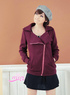 Moderne rouille rouge coton Polyester Womens Hoodies