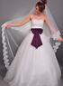 Beau blanc 300 * 150 cm Net fil dentelle garniture Wedding Bridal Veil