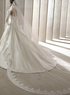 Gaze blanc 300 * 200 cm dentelle par&eacute;s Wedding Bridal Veil