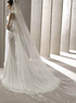 Ivoire 300 * 200 cm gaze or Thread dentelle Wedding voile