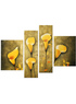Toile de fleurs orange &agrave; la main groupe peintures &agrave; l'huile