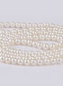 Gorgeous blanc perle d'eau douce collier de 120cm pour les femmes