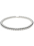 Vintage 925 Collier Plat Silver ronde pour les femmes