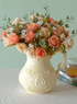 Sweet Pink Etoffe de soie soie Roses Fleur Set