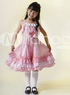 Sweet Red Check 100% Cotton Sleeveless Childrens Lolita Dress