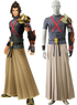 キングダムハーツタラとコーヒー制服布レザーコスプレ衣装グレー