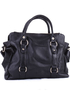 Black Cowhide Cotton 42*15*30cm Women&rsquo;s Satchel