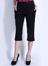 Moderne et confortable Noire Polyesterl femmes Long Plus pantacourt