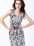 Modern Bow Blanc manches tricot robe de la femme Taille Plus
