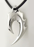Cool argent&eacute; Titane Acier Escadre Mens pendentif en forme