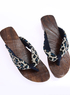 Glamorous Leopard Gray 1 3 / 5  '' talon plat Sabots Femmes