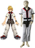 White And Black uniforme Kingdom Hearts 2 en tissu fantaisie Roxas cosplay Kids