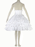 Jupe de lolita Superpos&eacute;e Jabots Coton Blanche 