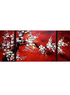 Peinture Feng Shui Chinois Fleur Prune Artistique Abstrait