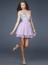 Glamorous Short Lilac Tulle Womens Homecoming Dress