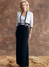 Professional Black Satin Sweetheart Belt Mother of The Bride Dress